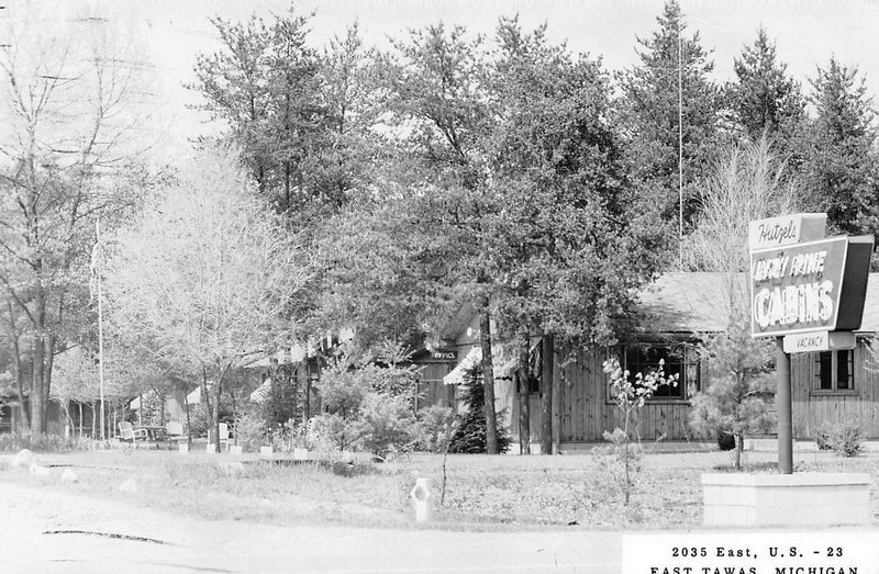 Hutzel Lazy Pines Motel Cabins - Vintage Postcard (newer photo)